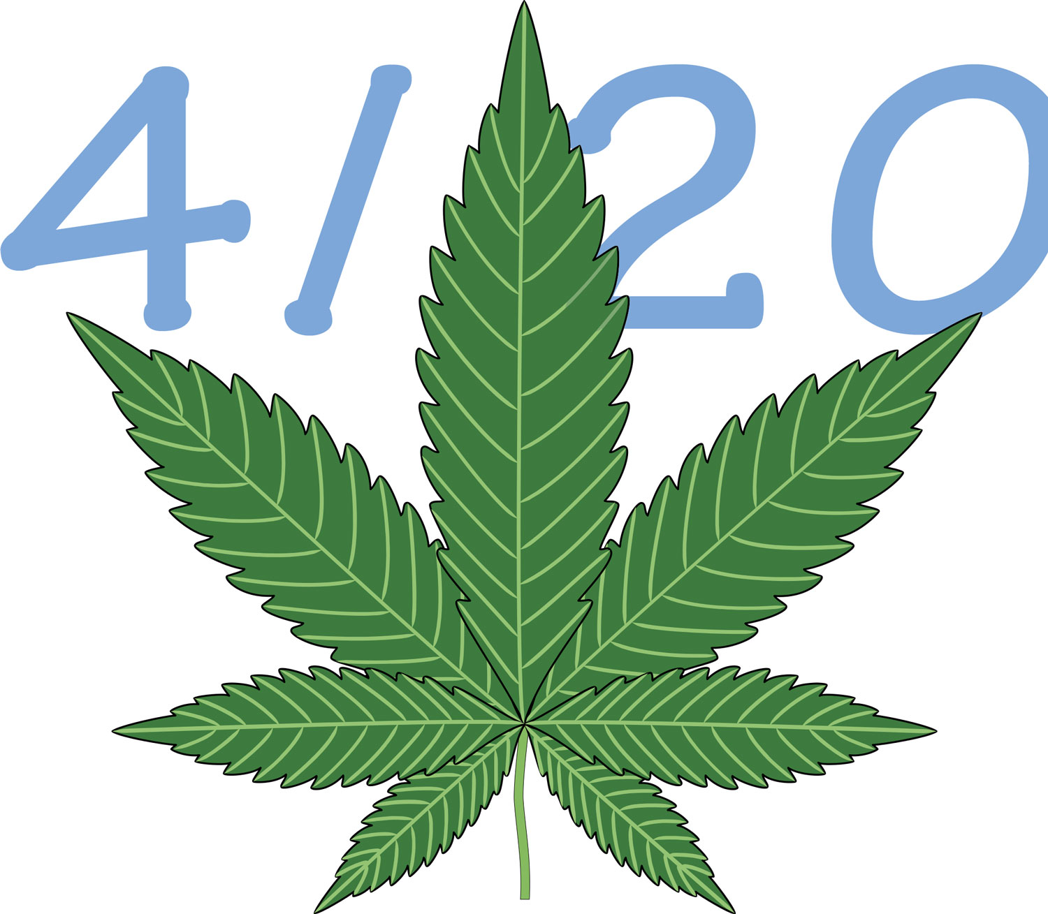 Логотип листок марихуаны